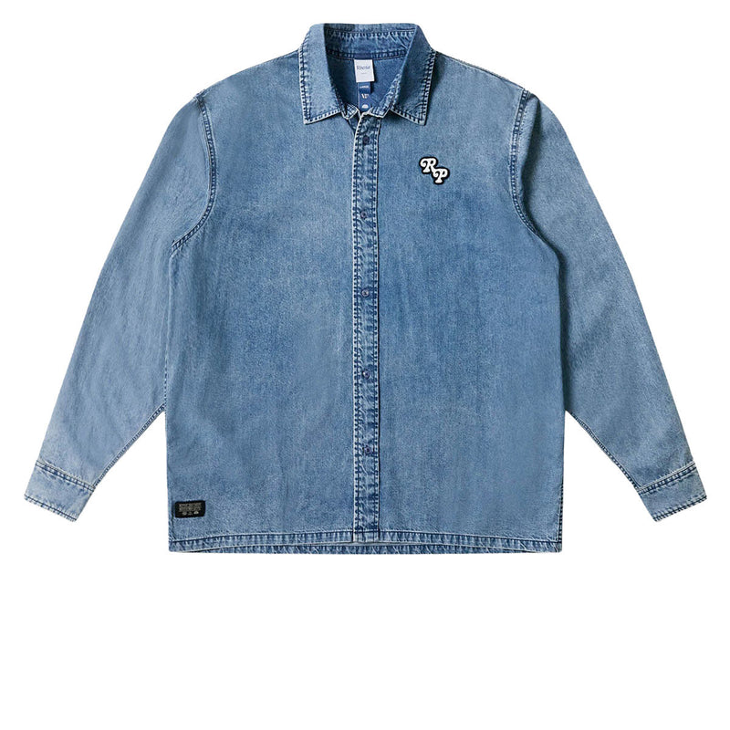 Rivvia VV Denim Long Sleeve Shirt - Blue Wash
