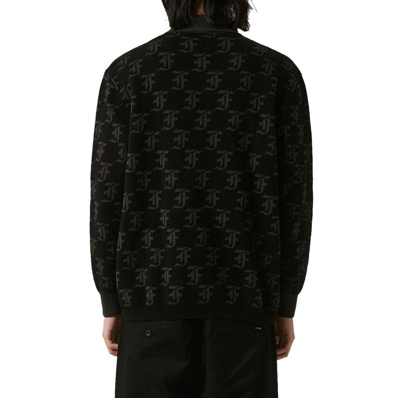Former Synoptic Long Sleeve Polo Shirt - Black