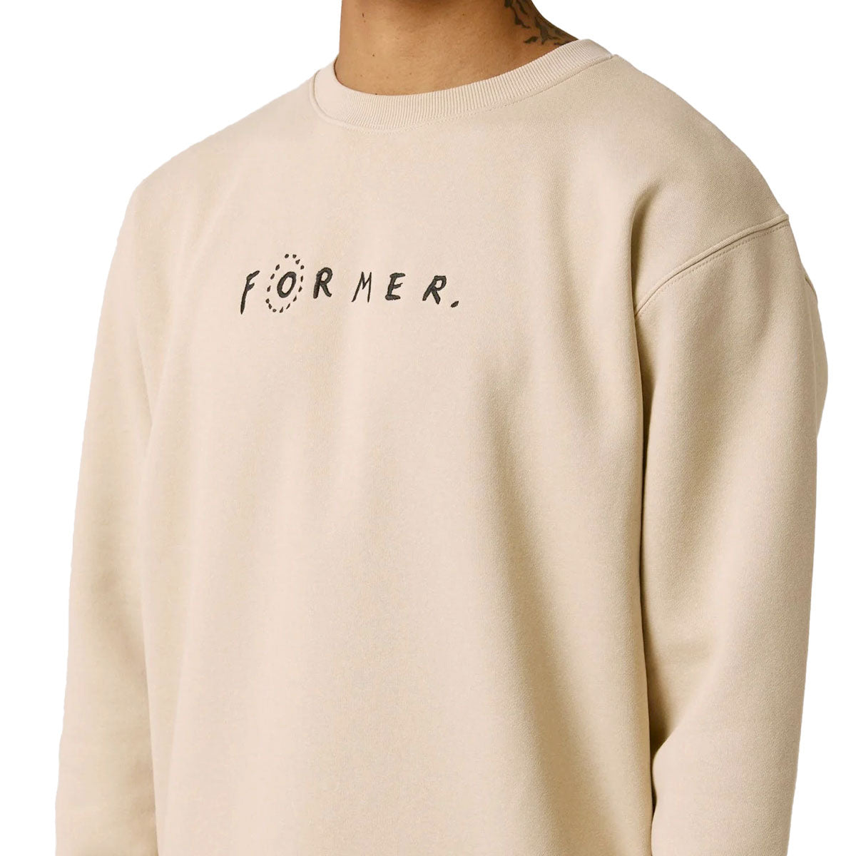 Former Skittish Crew Sweatshirt - Bone – Daddies Board Shop