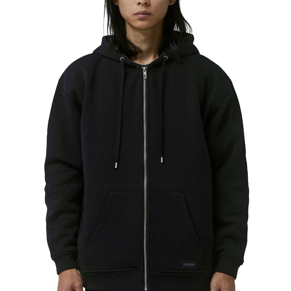 Former Global Mind Lined Zip Up Hoodie - Black image 1