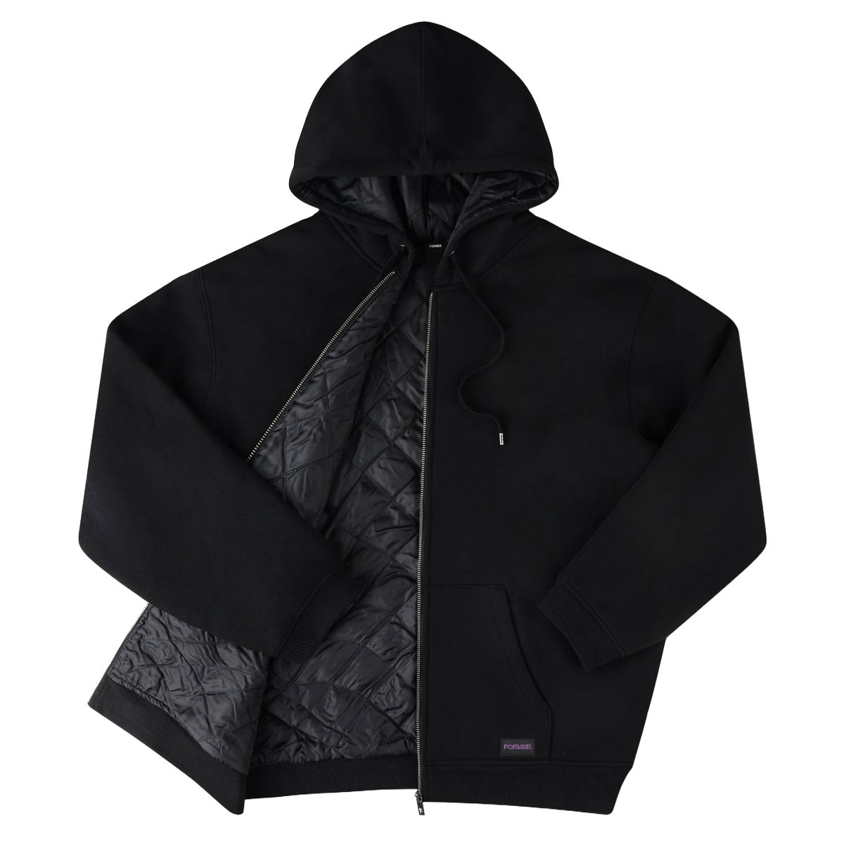 Former Global Mind Lined Zip Up Hoodie - Black image 5