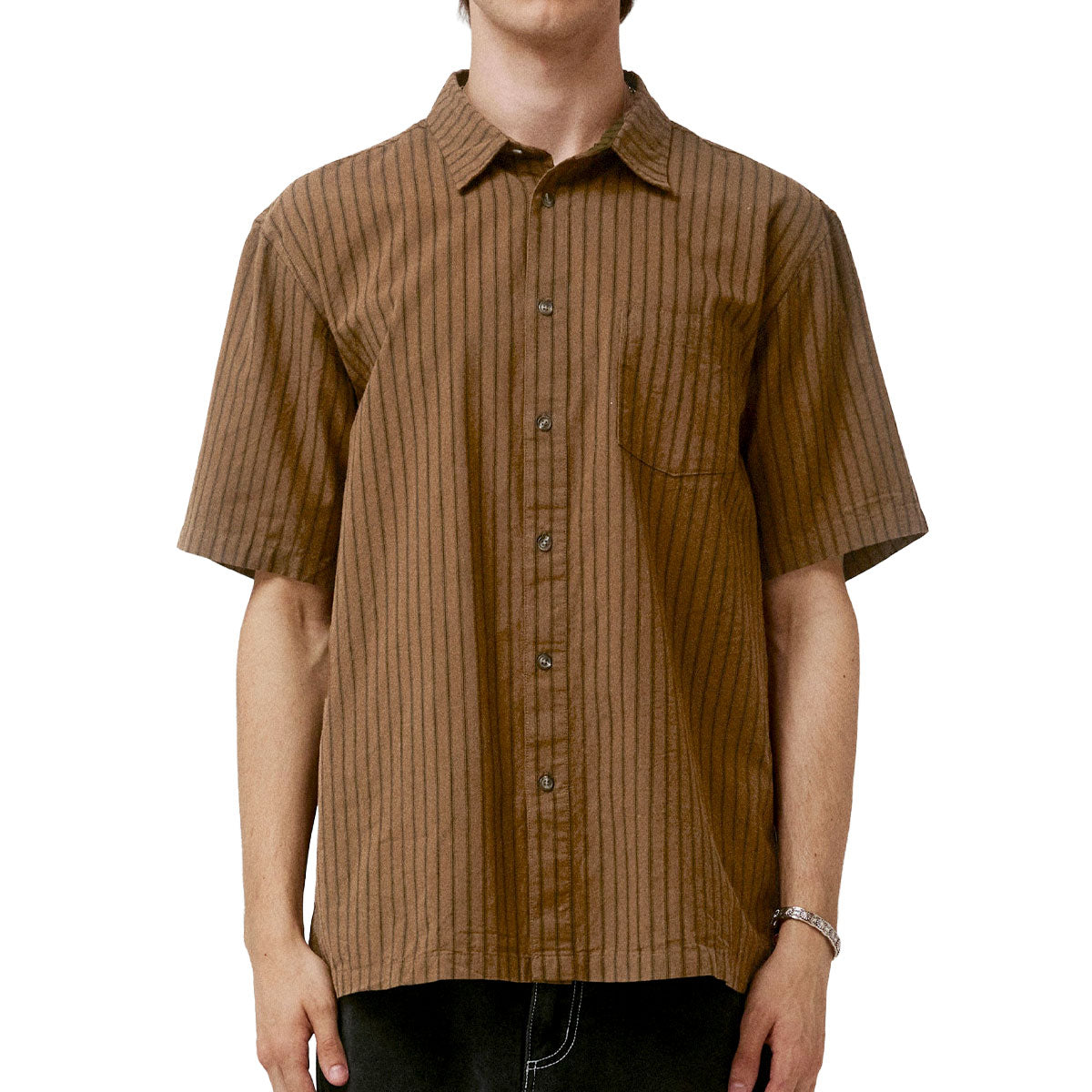 Former Reynolds Stripe Shirt - Bark image 1