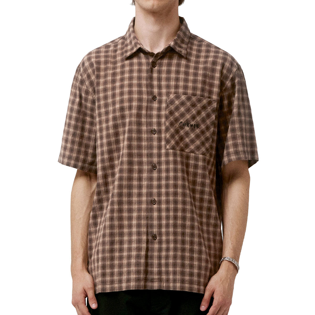 Former Manners Check Shirt - Bark image 1