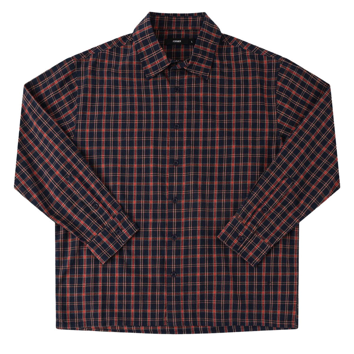 Former Vivian Check Long Sleeve Shirt - Navy image 5