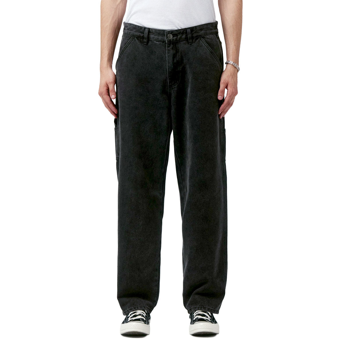 Former VT Distend Denim Carpenter Pants - Washed Black image 1