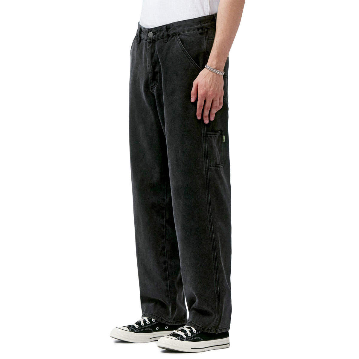 Former VT Distend Denim Carpenter Pants - Washed Black image 3