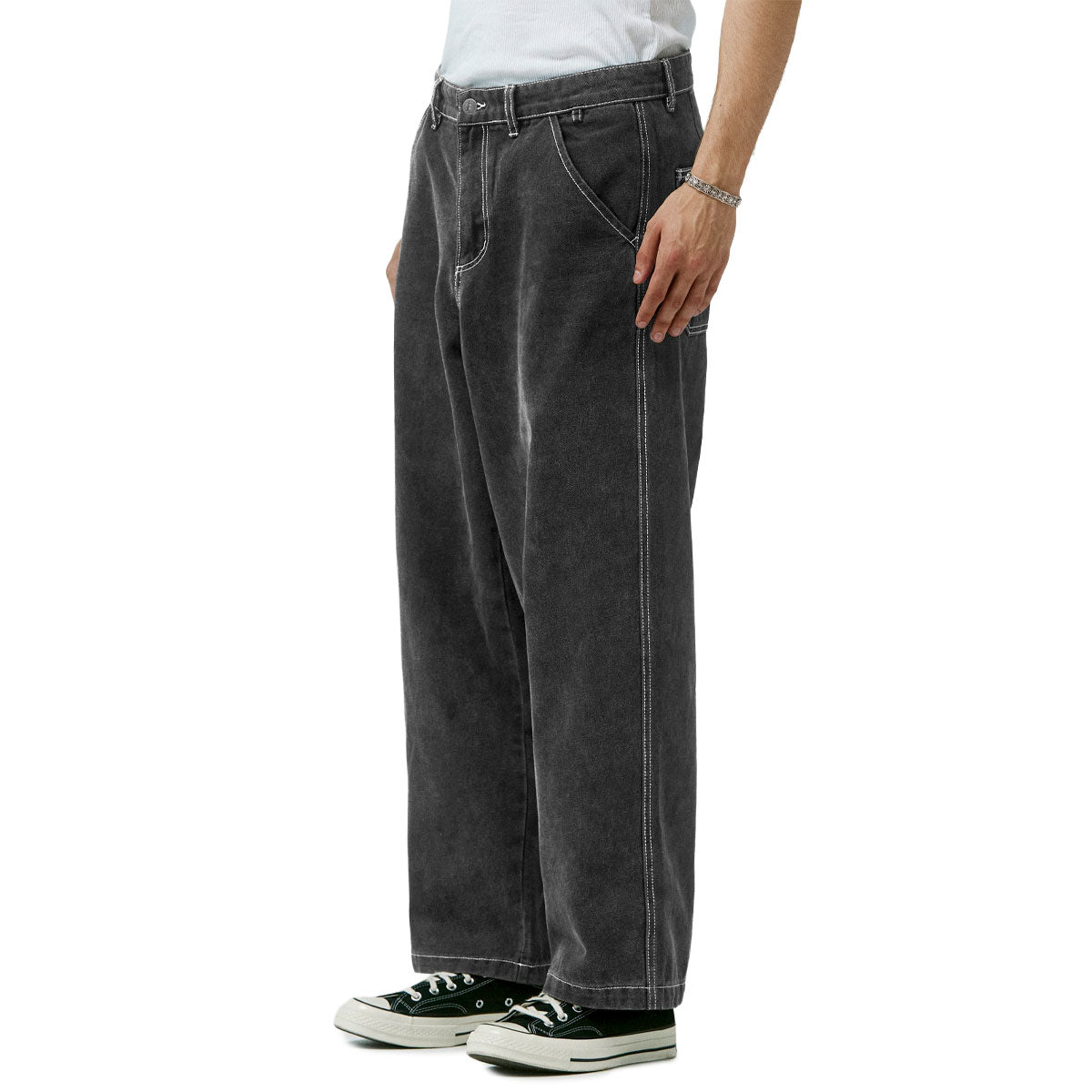 Former Reynolds Flatline Denim Jeans - Washed Black image 3