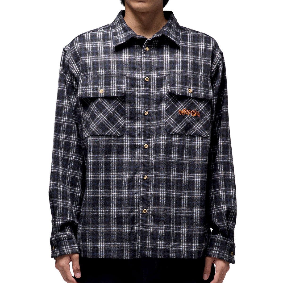 Former Vivian Flannel Long Sleeve Shirt - Black image 1