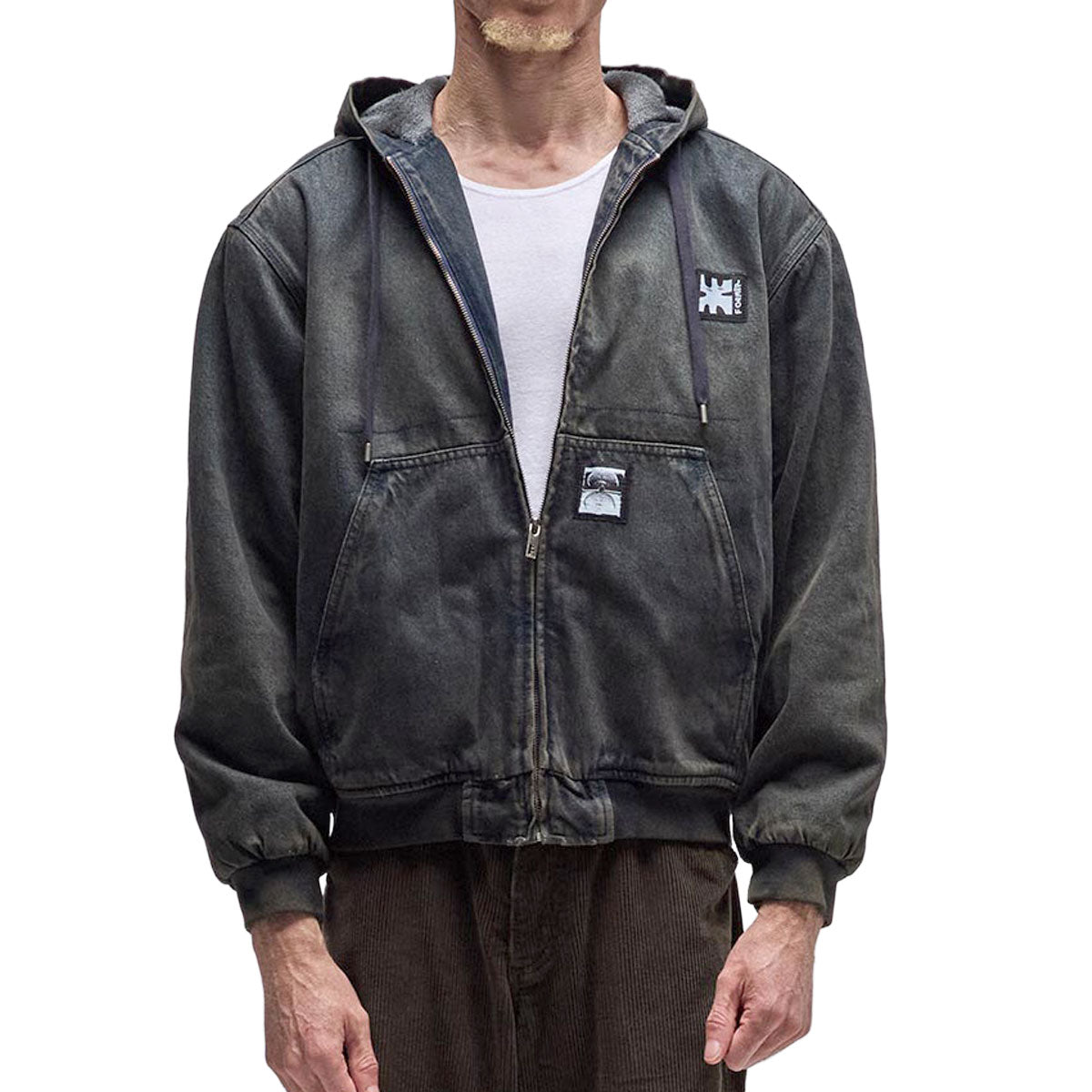 Former Enigma Hooded Denim Jacket - Dark Blue image 1