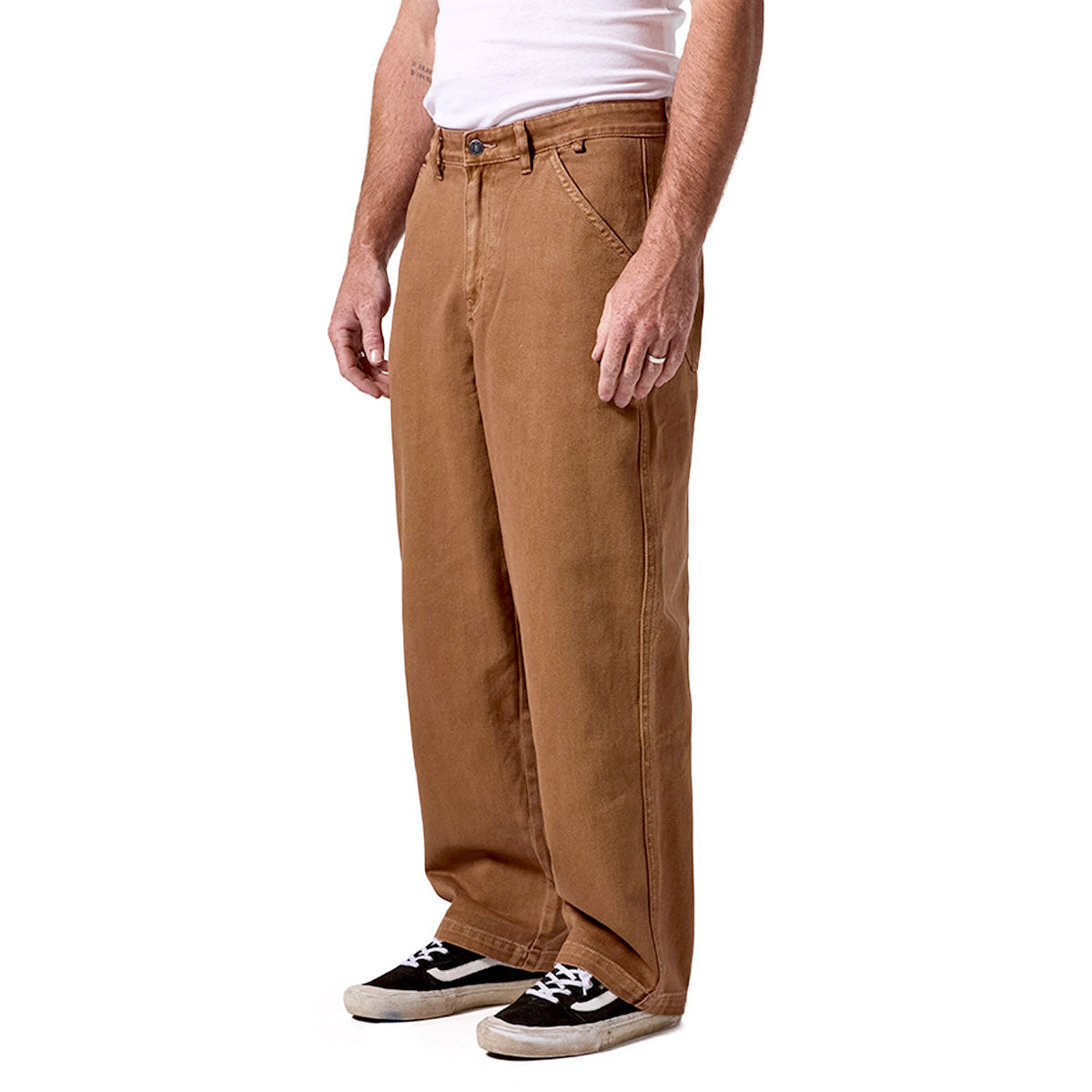 Former Reynolds Overdye Denim Jeans - Washed Brown image 4