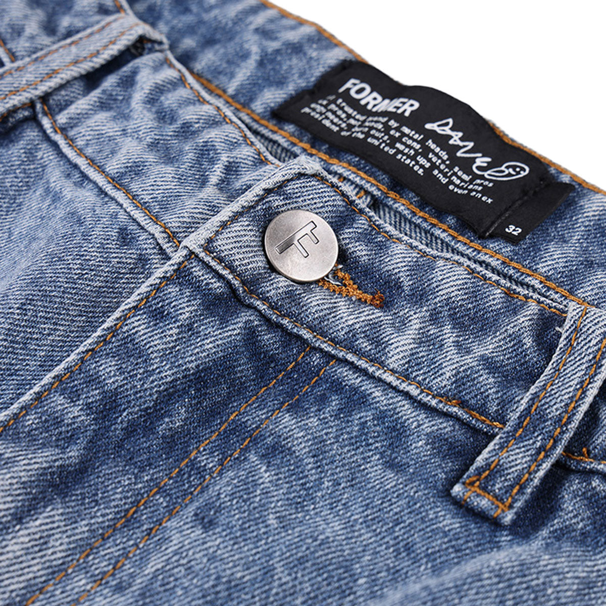 Former Reynolds 21 Slack Denim Walk Shorts - Washed Blue image 4