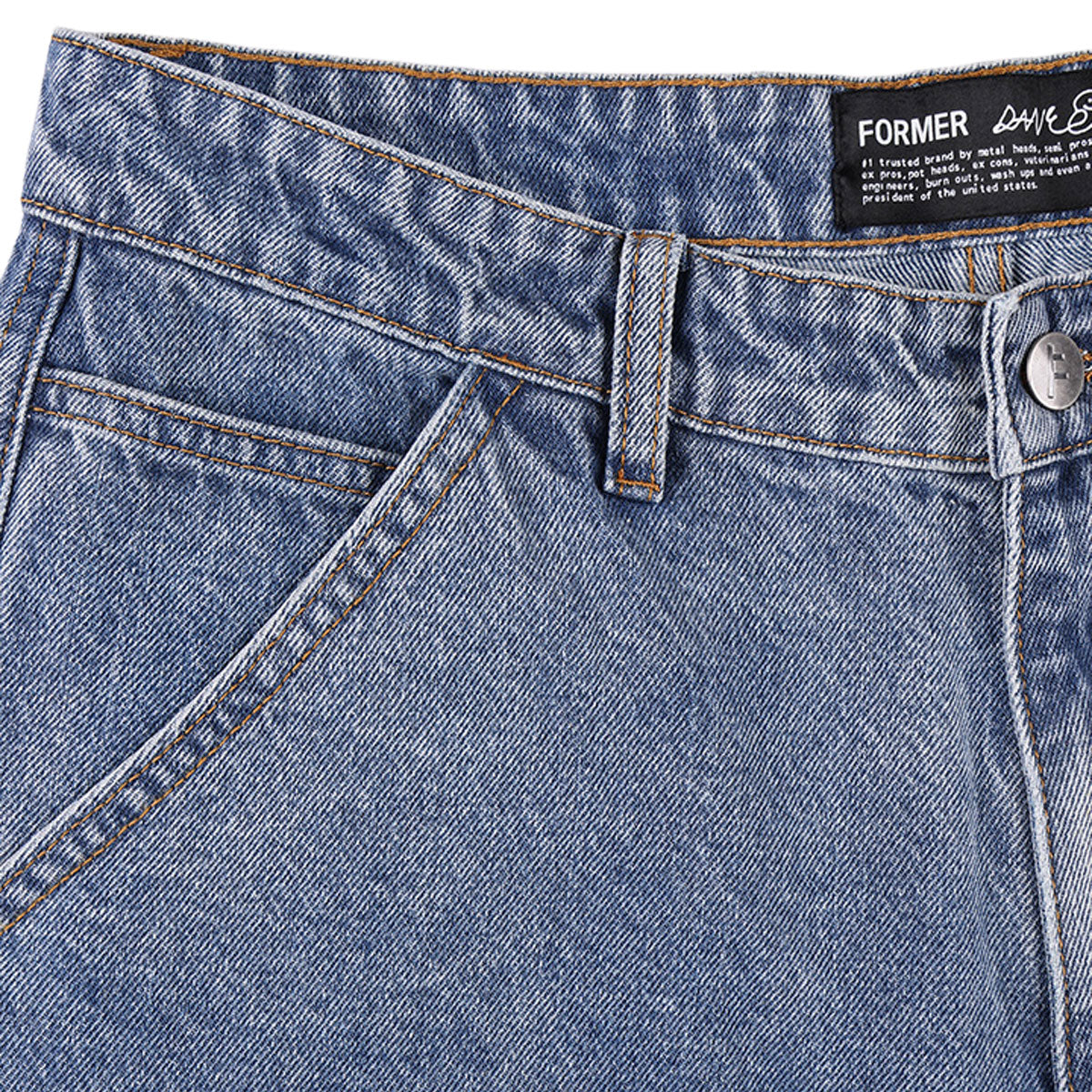 Former Reynolds 21 Slack Denim Walk Shorts - Washed Blue image 5