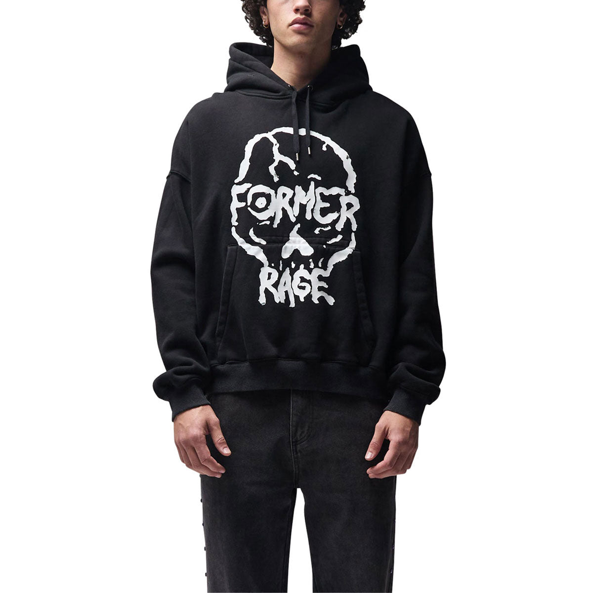 Former Skullz Boxy Heavy Hoodie - Merch Black image 1