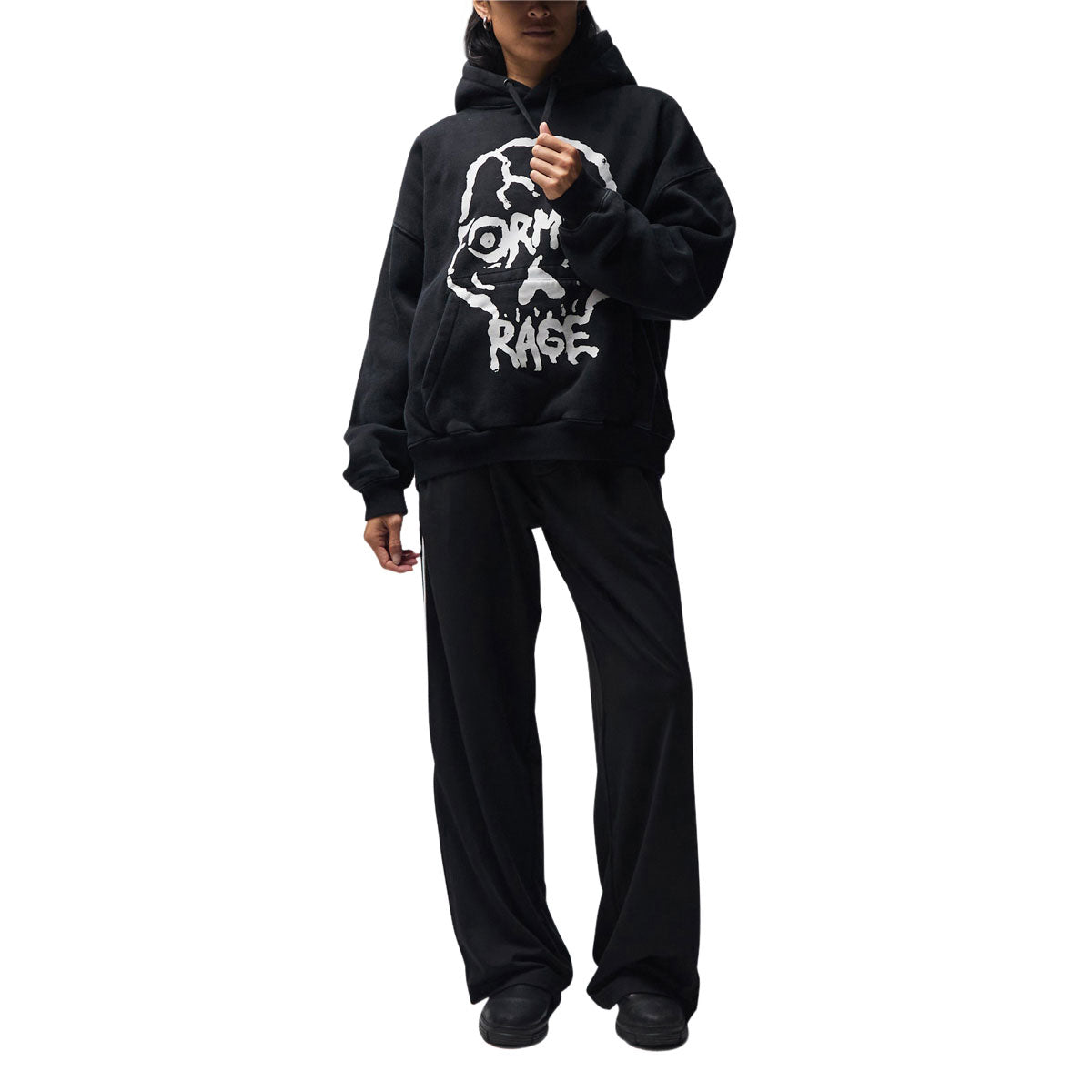 Former Skullz Boxy Heavy Hoodie - Merch Black image 4