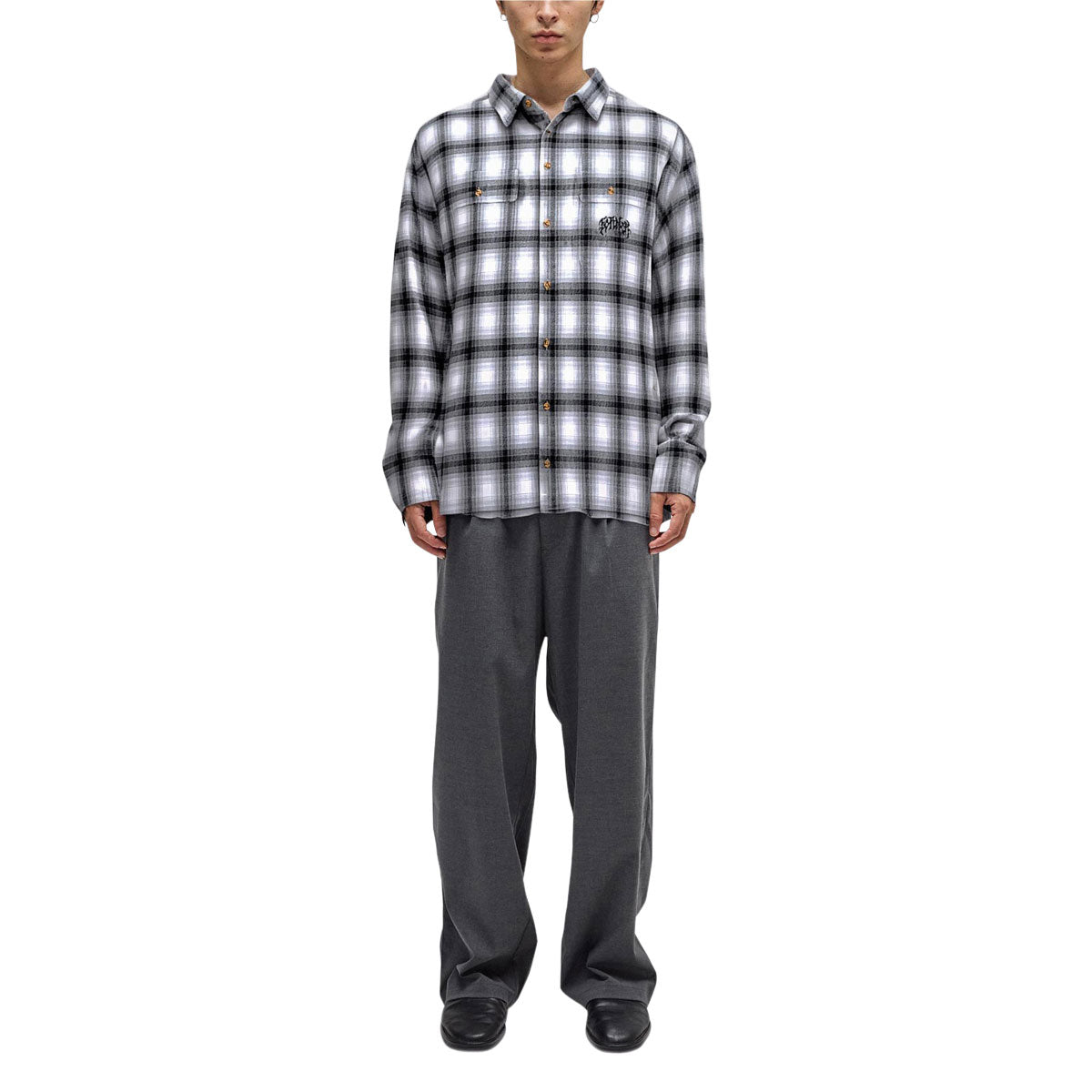 Former Vivian Flannel Long Sleeve Shirt - Grey image 3
