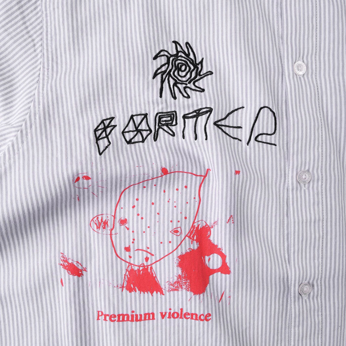 Former DxD Reynolds Stripe Shirt - Grey image 4