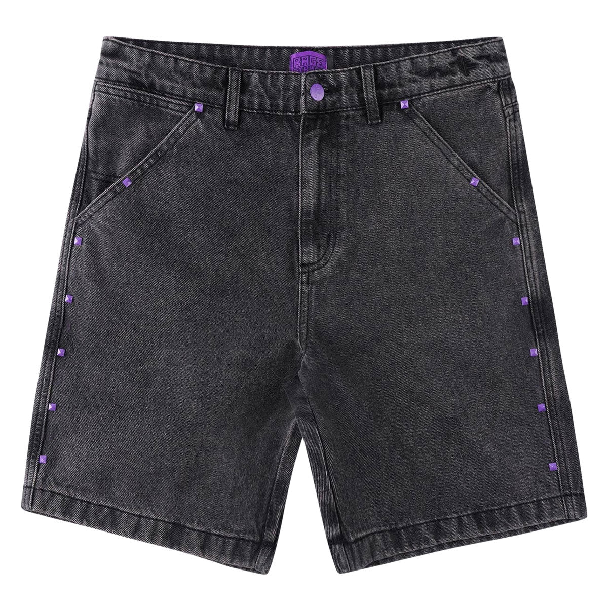Former Studded Denim 21 Walk Shorts - Washed Black image 1