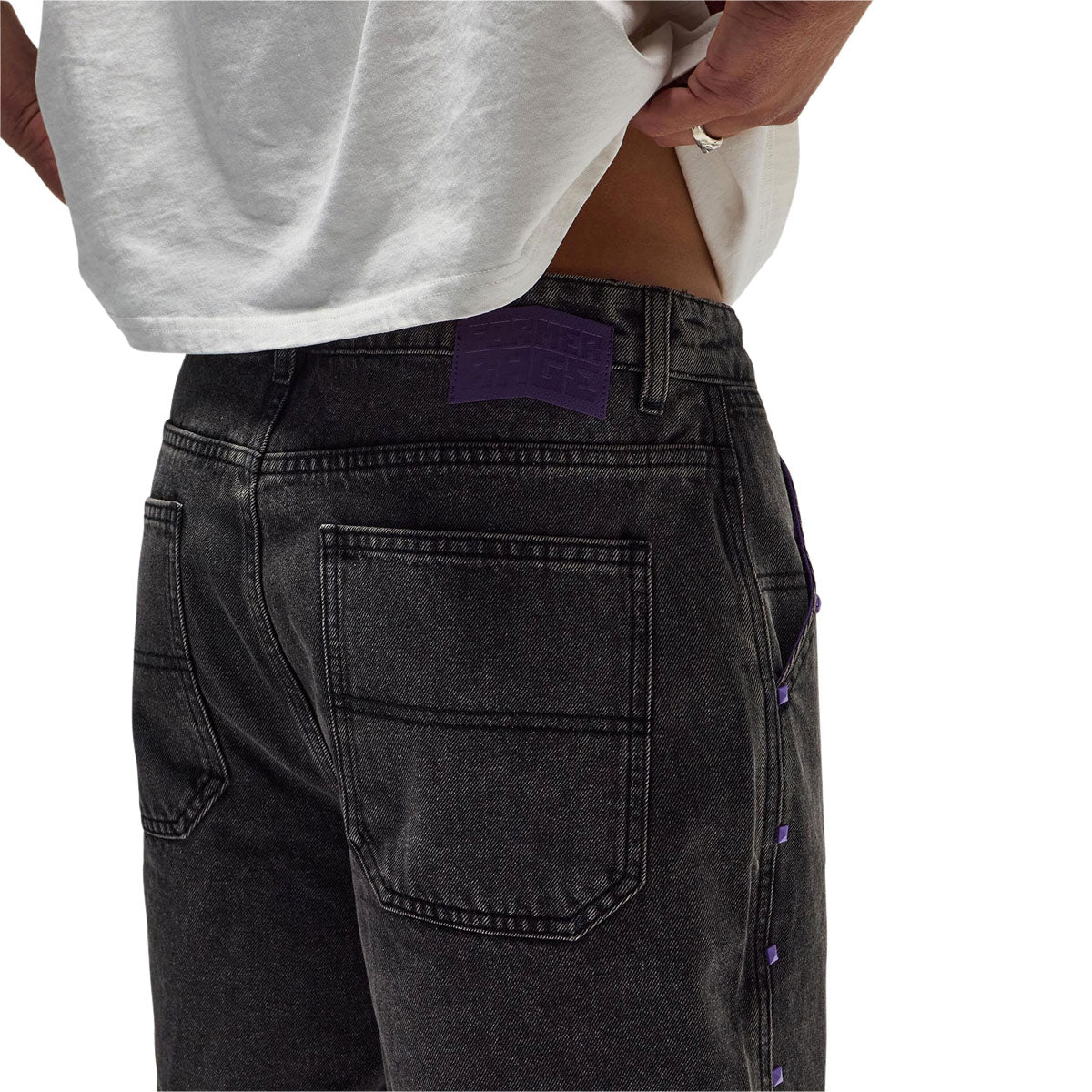 Former Studded Denim 21 Walk Shorts - Washed Black image 5