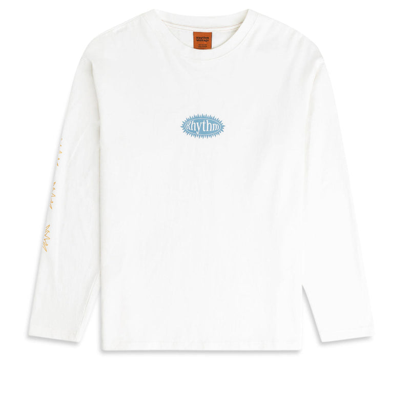 Rhythm Ritmo Printed Long Sleeve T-Shirt - Ecru