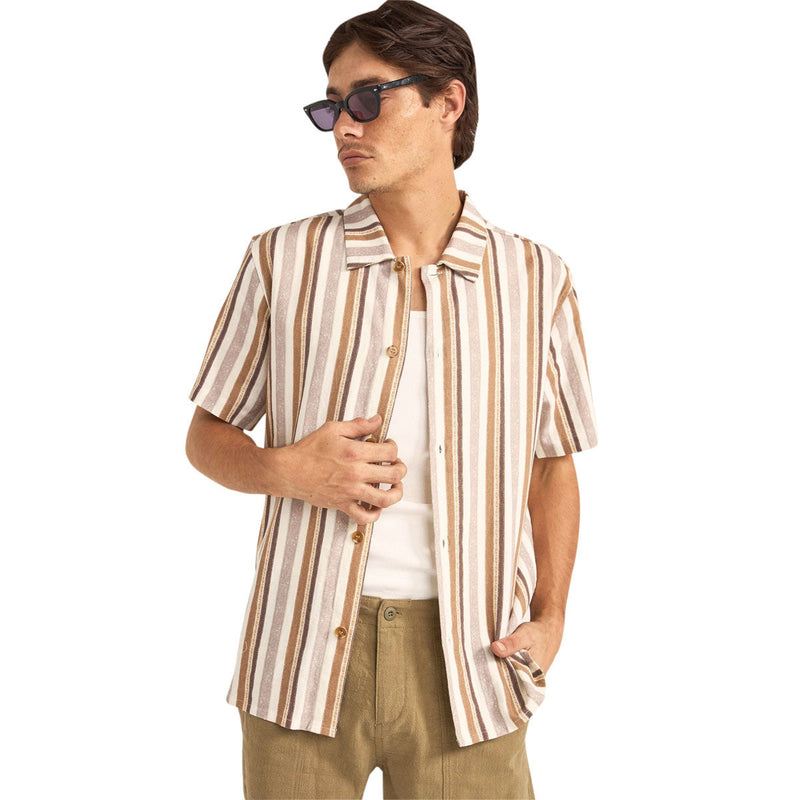 Rhythm Paisley Stripe Shirt - Cedar