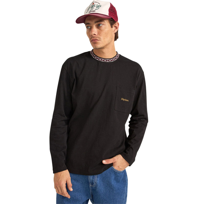 Rhythm Vintage Jac Long Sleeve T-Shirt - Black