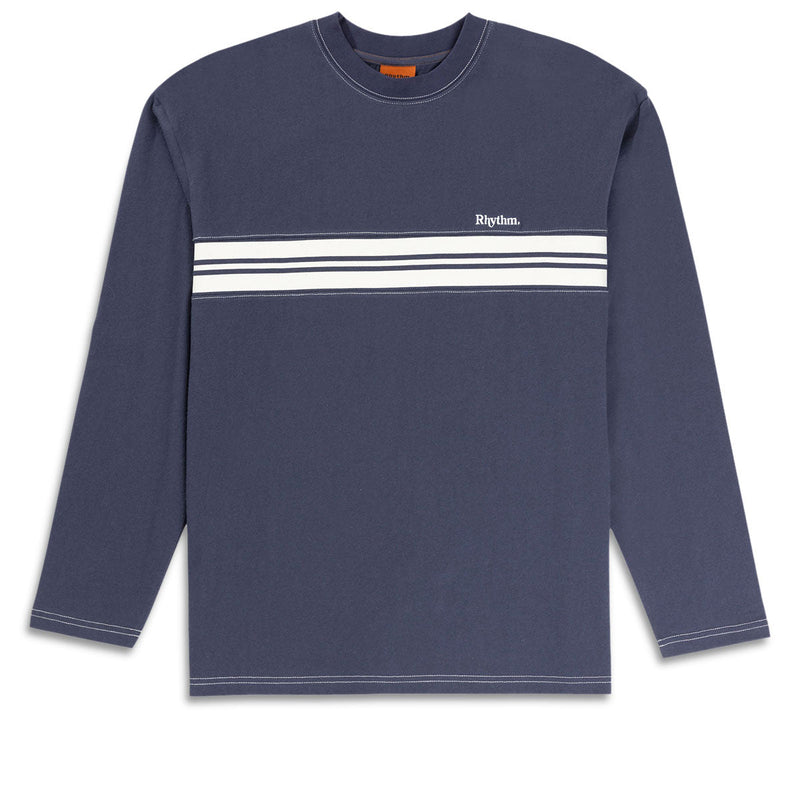 Rhythm Vintage Panel Long Sleeve T-Shirt - Vintage Navy