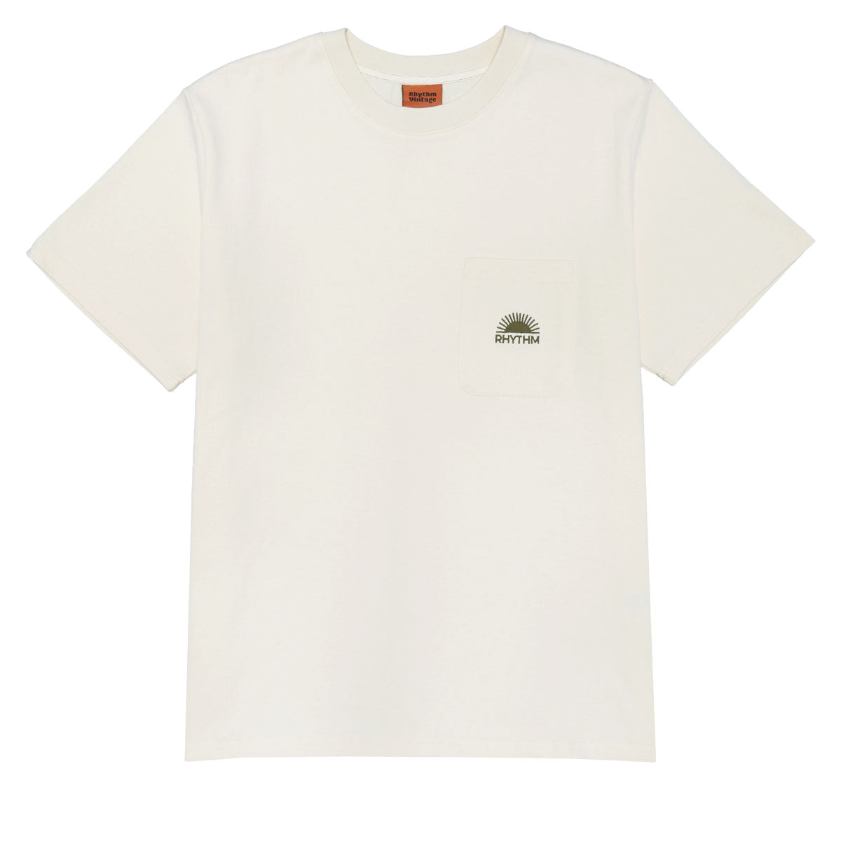 Rhythm Heavy Vintage Pocket Emblem T-Shirt - Natural image 1