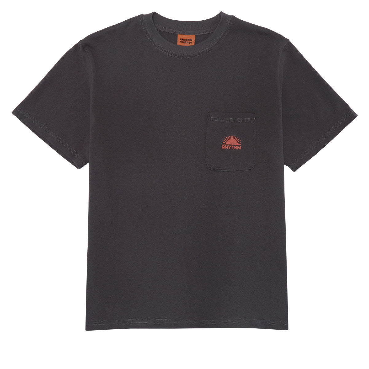 Rhythm Heavy Vintage Pocket Emblem T-Shirt - Charcoal image 1