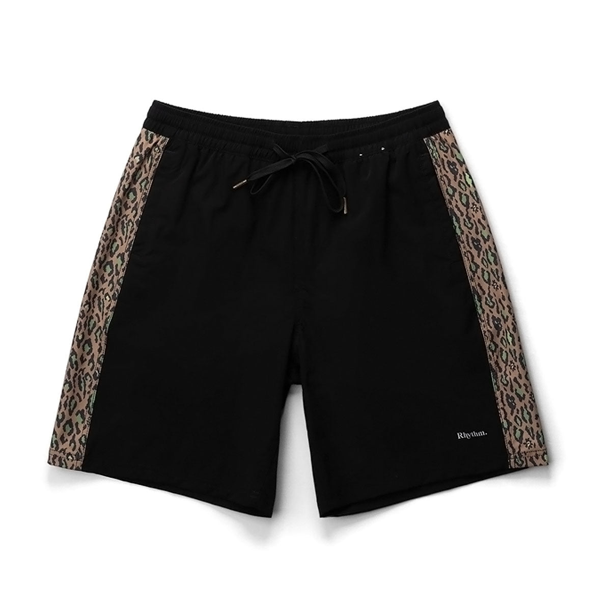 Rhythm Leo Panel Beach Shorts - Black image 1