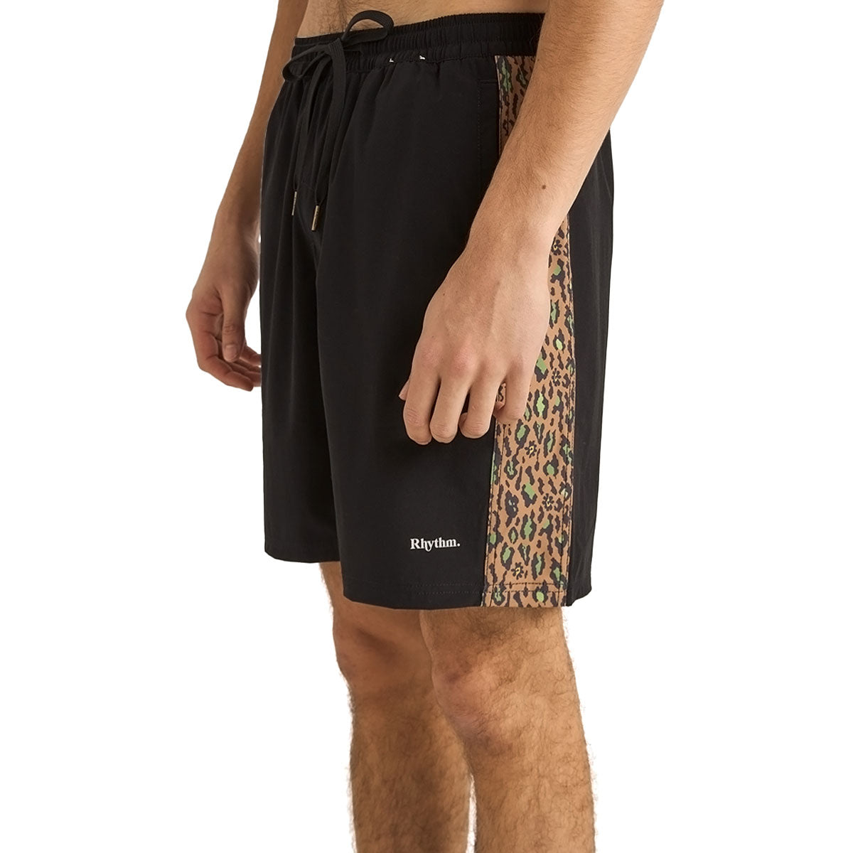 Rhythm Leo Panel Beach Shorts - Black image 2