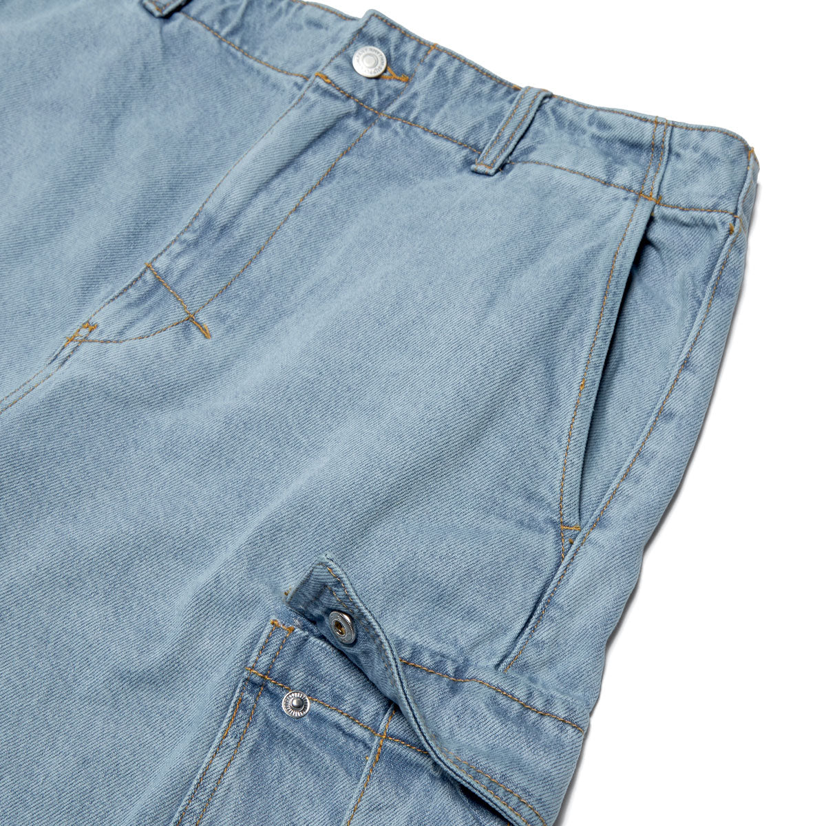 Rhythm Denim Cargo Shorts - Stone image 2
