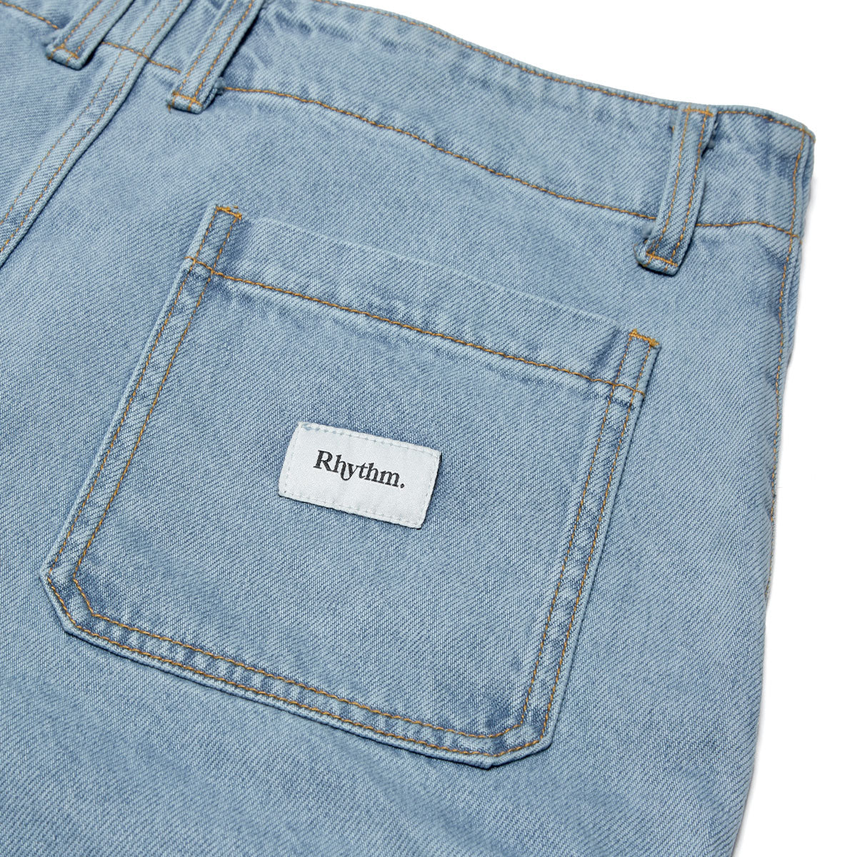 Rhythm Denim Cargo Shorts - Stone image 3