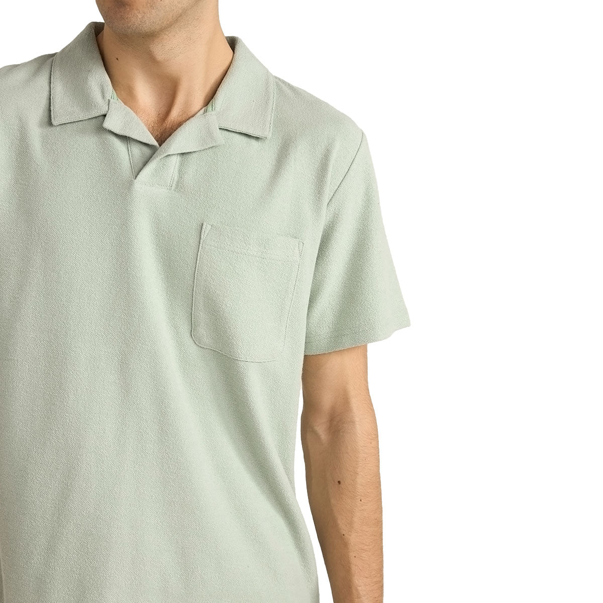 Rhythm Vintage Terry Polo Shirt - Seafoam image 2