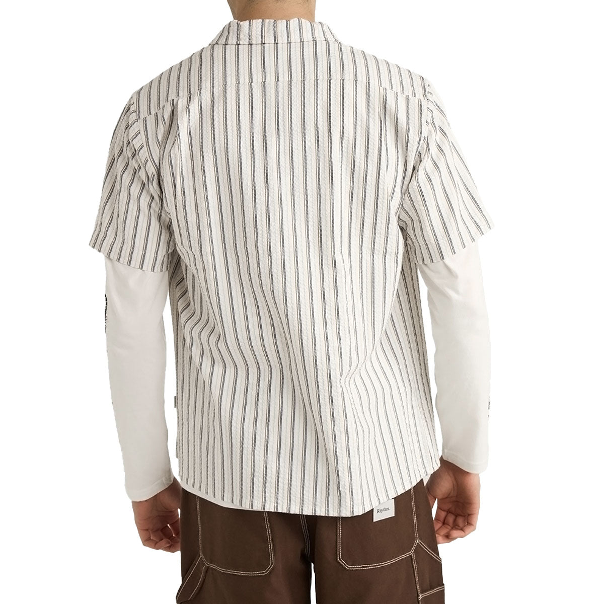 Rhythm Seersucker Stripe Shirt - White image 2