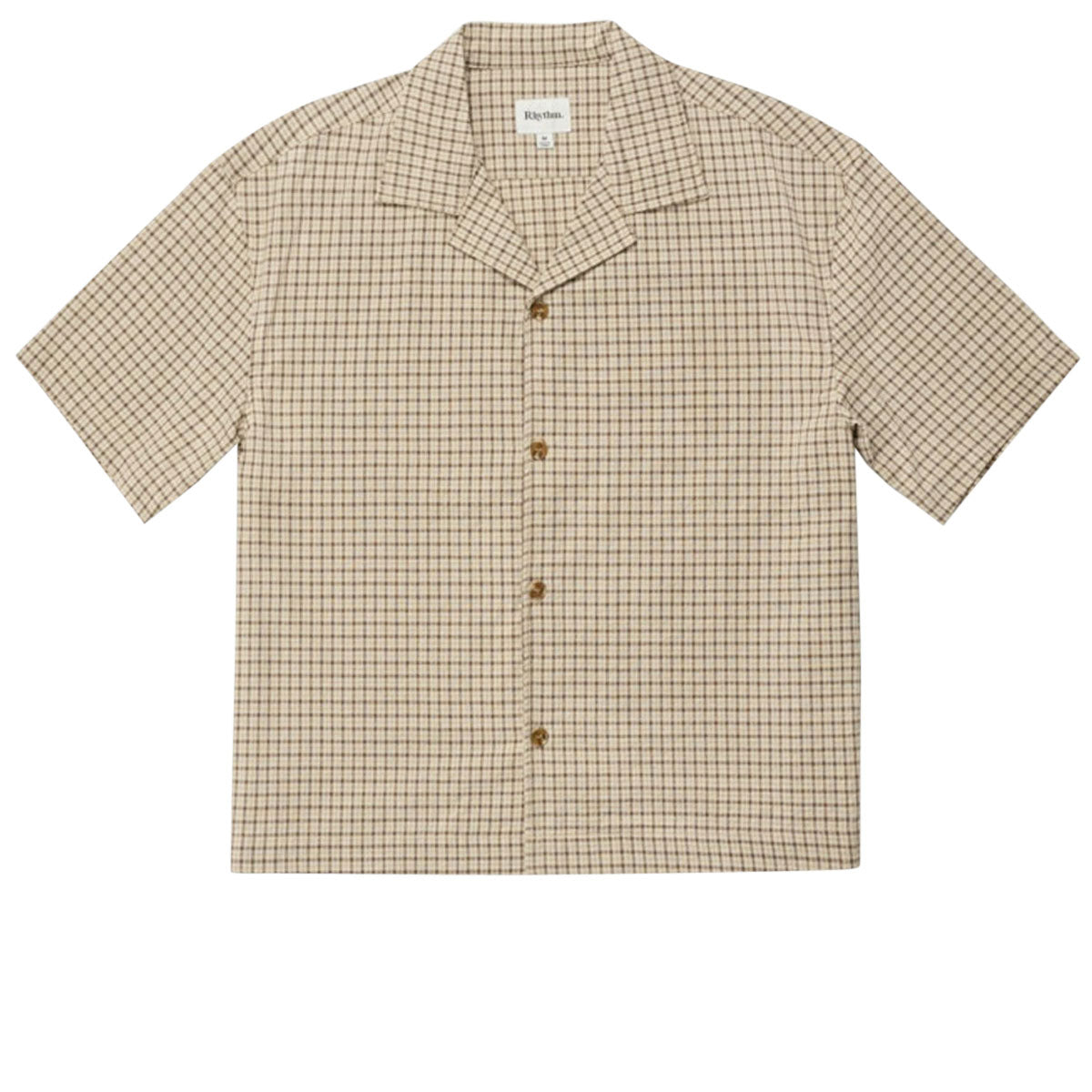 Rhythm Jeremy Check Shirt - Ochre image 5