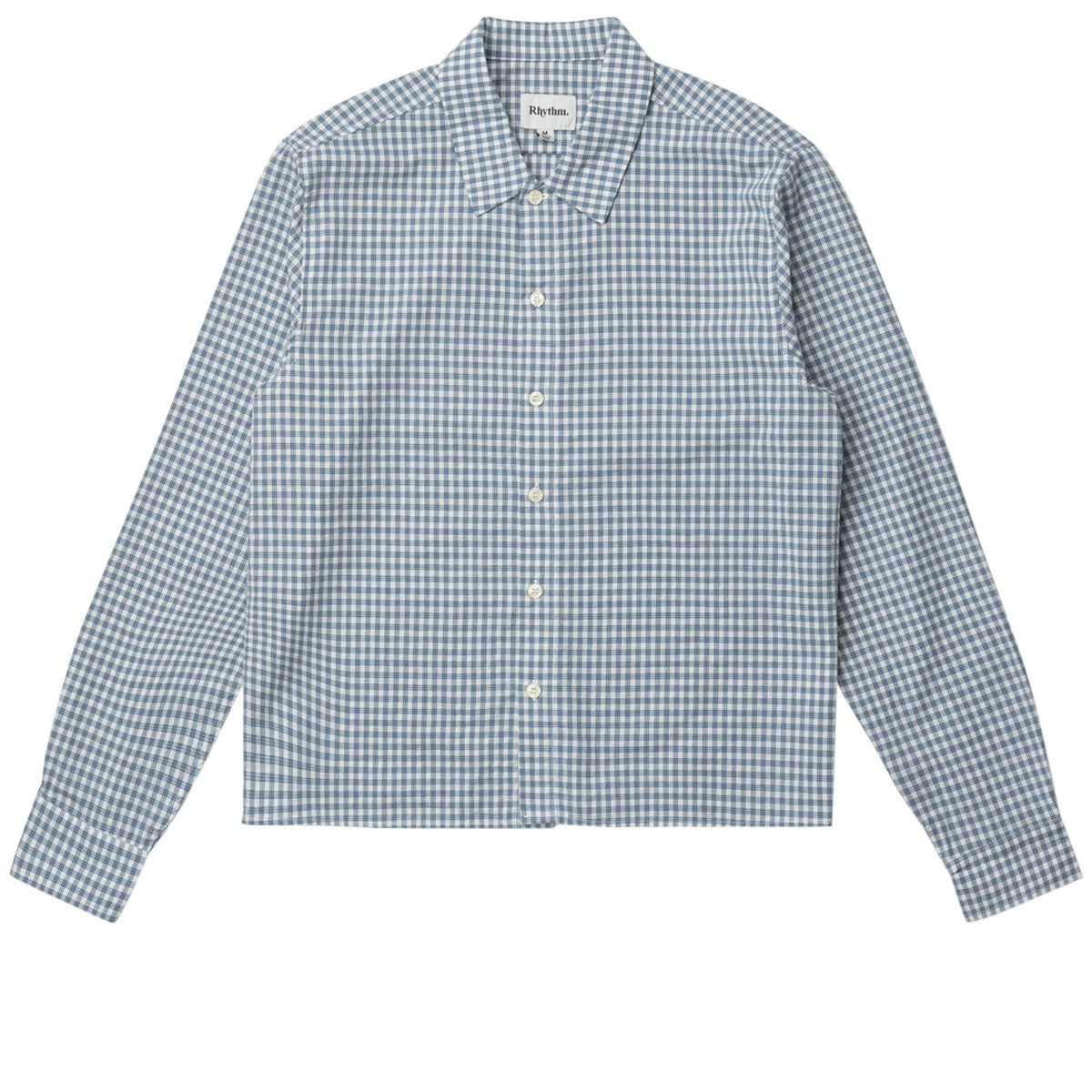 Rhythm Azul Check Long Sleeve Shirt - Blue image 4