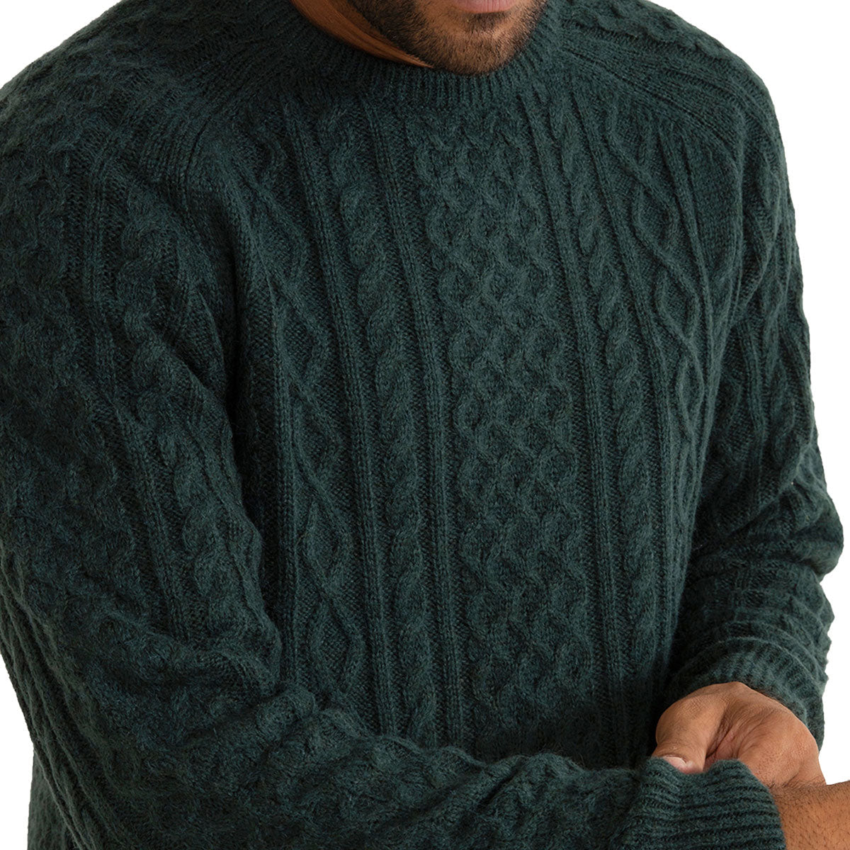 Rhythm Mohair Fishermans Knit Sweater - Pine image 4