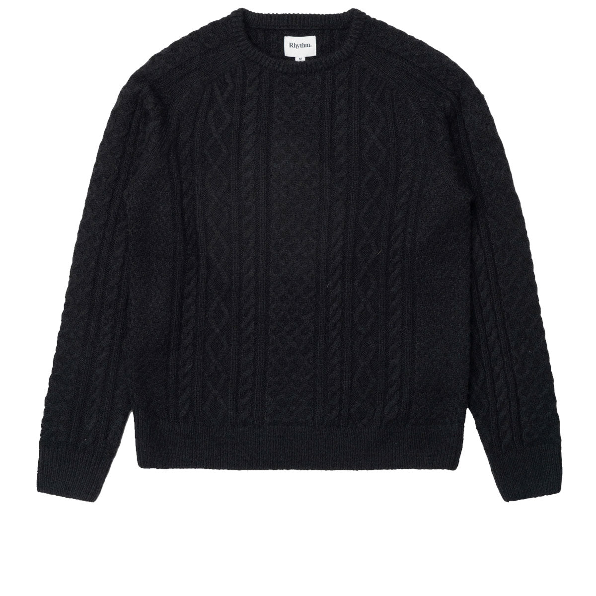 Rhythm Mohair Fishermans Knit Sweater - Black image 1