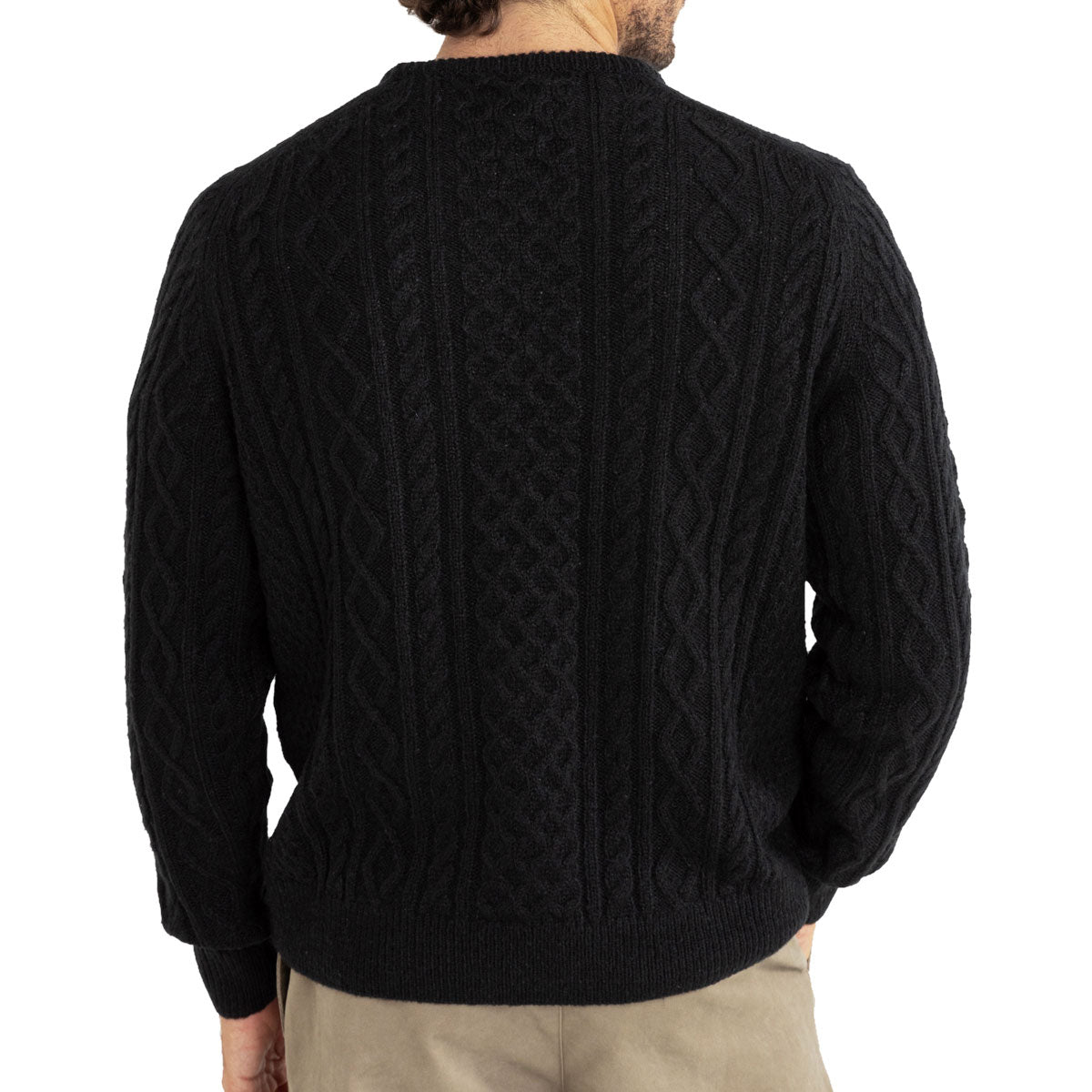 Rhythm Mohair Fishermans Knit Sweater - Black image 4
