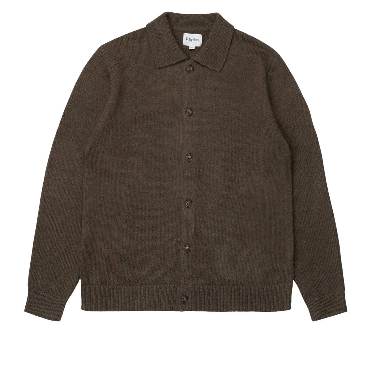 Rhythm Mohair Long Sleeve Shirt - Chocolate image 4