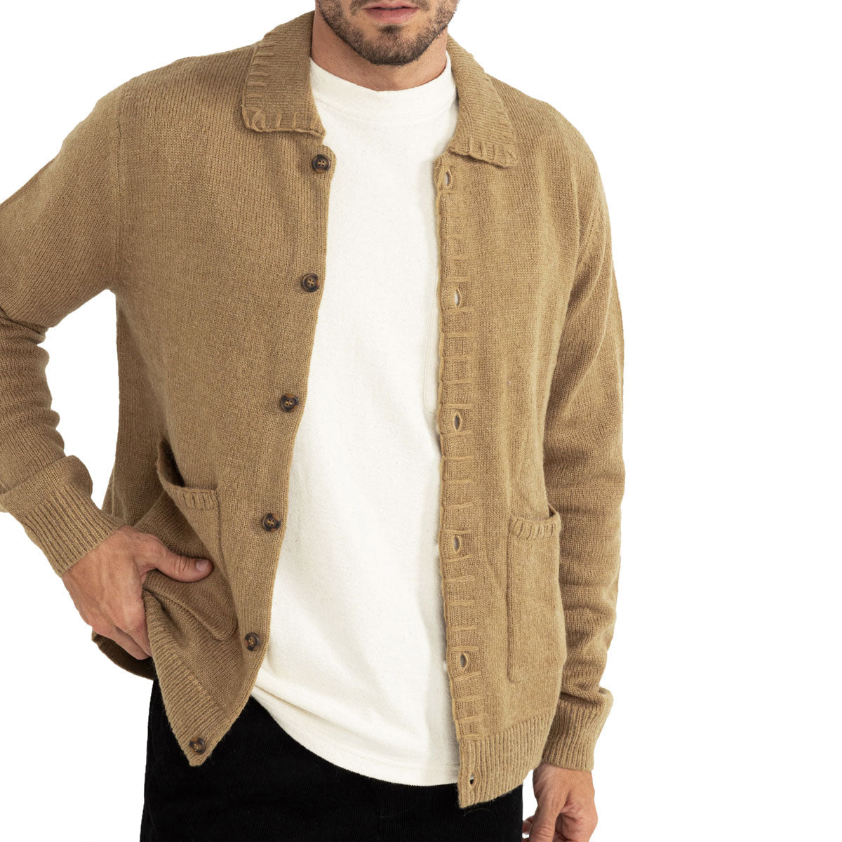 Rhythm Whip Stitch Long Sleeve Shirt - Tobacco image 1
