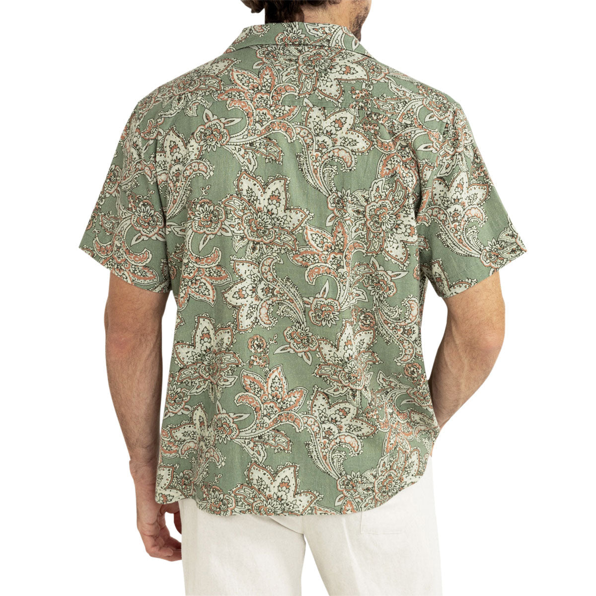 Rhythm Paisley Shirt - Green Tea image 2
