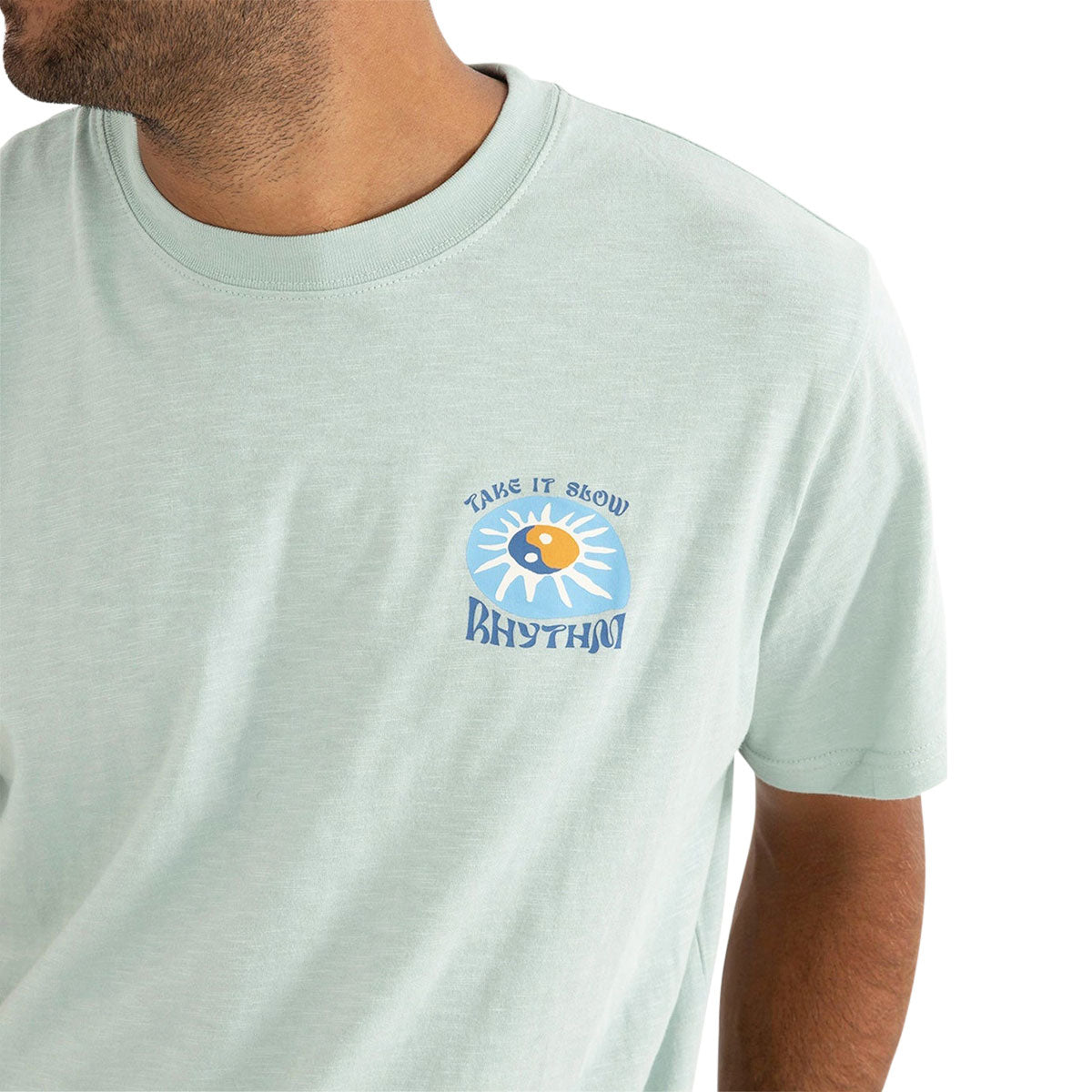 Rhythm Slow Down Slub T-Shirt - Mint image 5