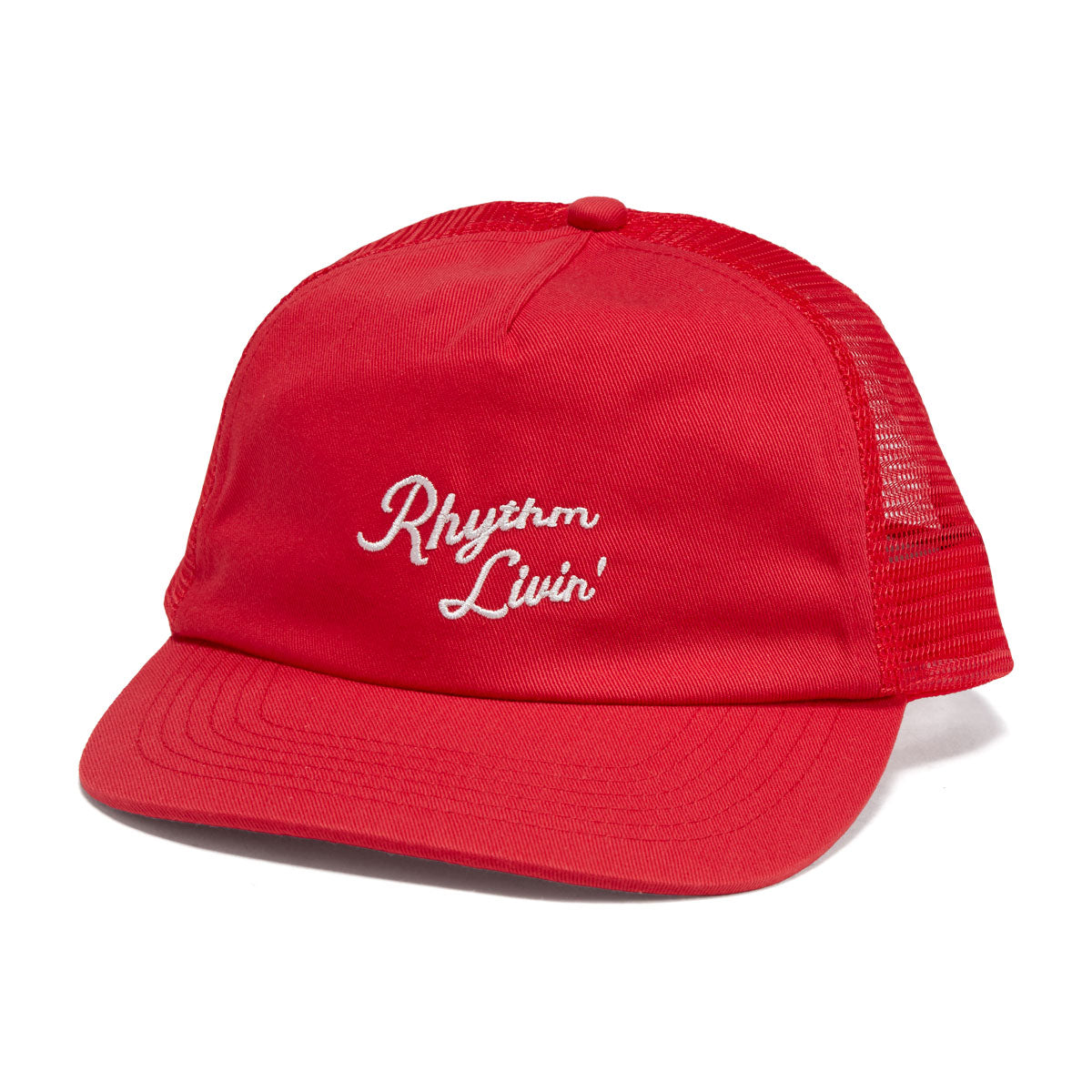 Rhythm Script Trucker Hat - Red image 1