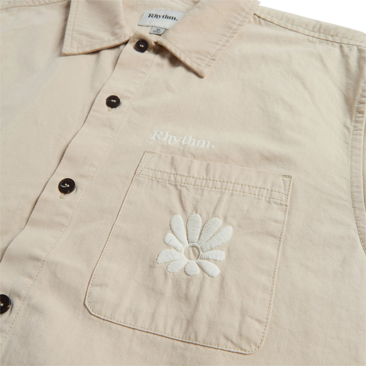 Rhythm Kinetic Long Sleeve Over Shirt - Off White image 3