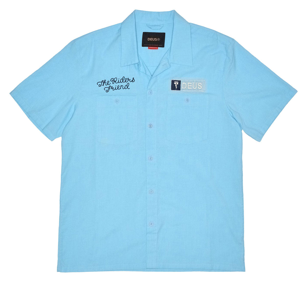 Deus Ex Machina Forecourt Shirt - Sky Blue – Daddies Board Shop