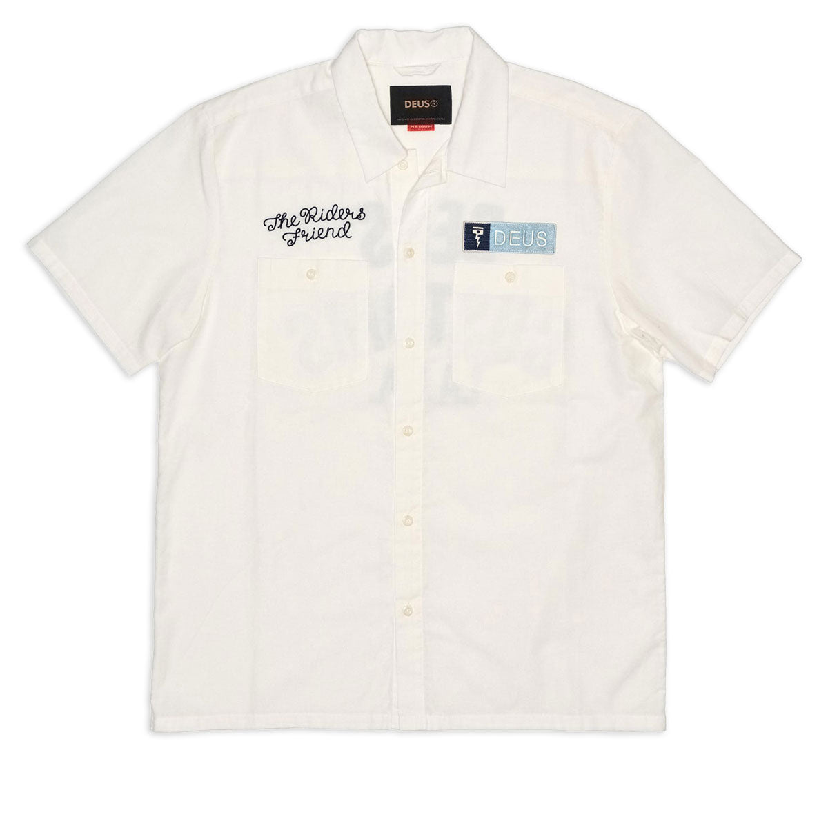 Deus Ex Machina Forecourt Shirt - Vintage White – Daddies Board Shop