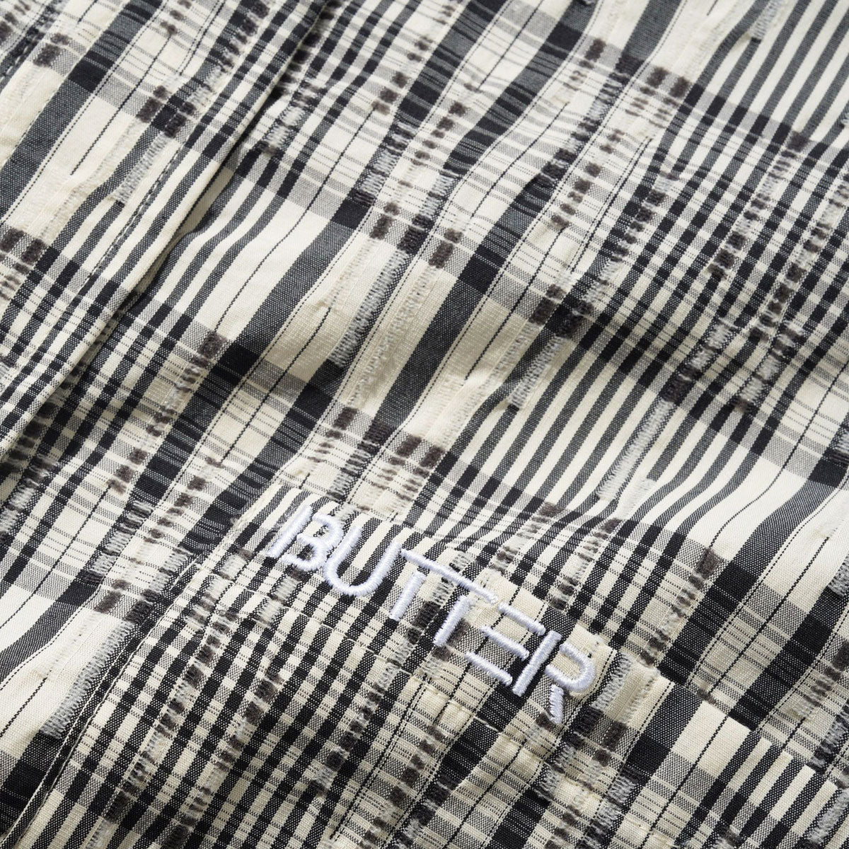 Butter Goods Spring Shirt - Black/Cream image 2