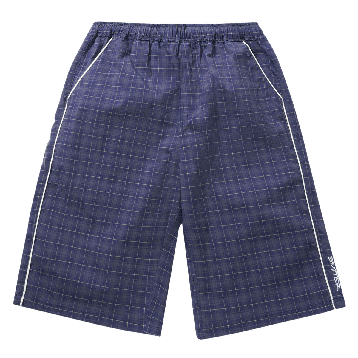 Butter Goods Main Shorts - Navy Plaid image 1