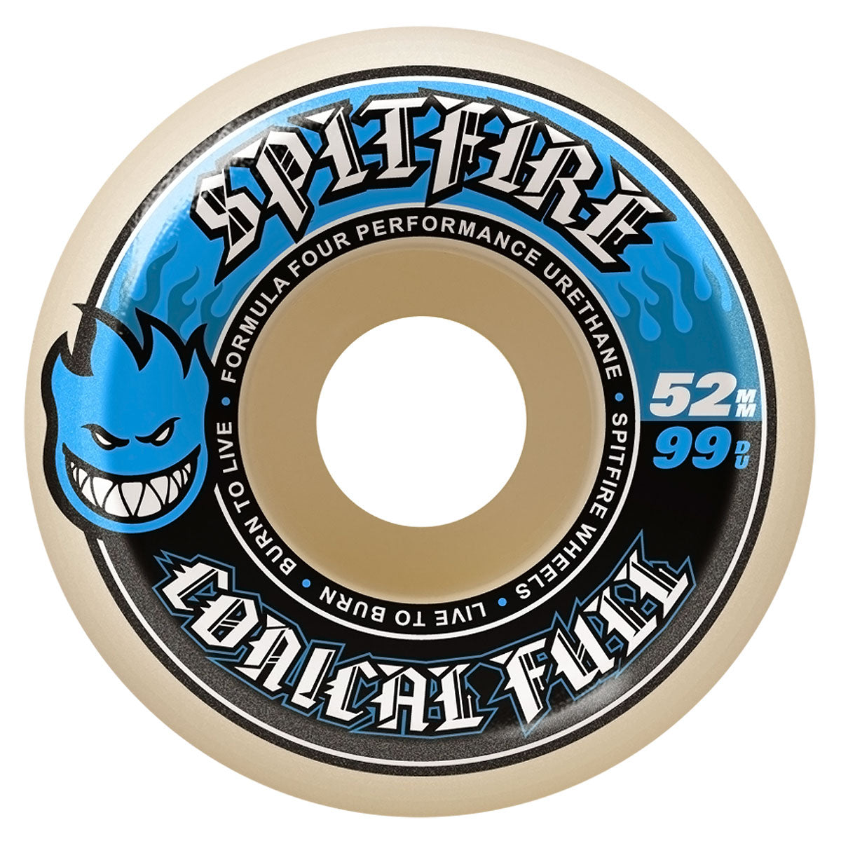 Spitfire F4 99d Conical Full Skateboard Wheels - 52mm image 1